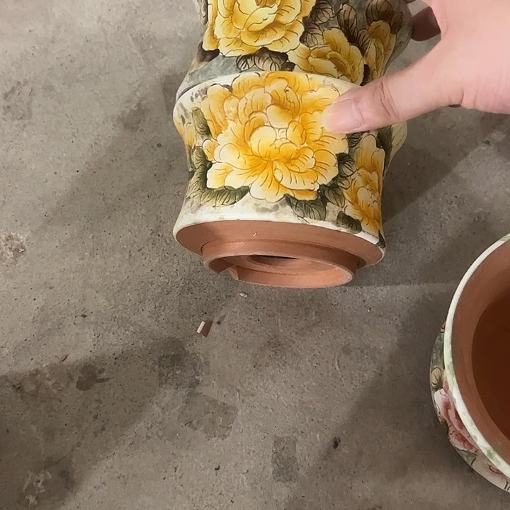 丶***o景德镇手绘花盆满38包邮偏远地区除外