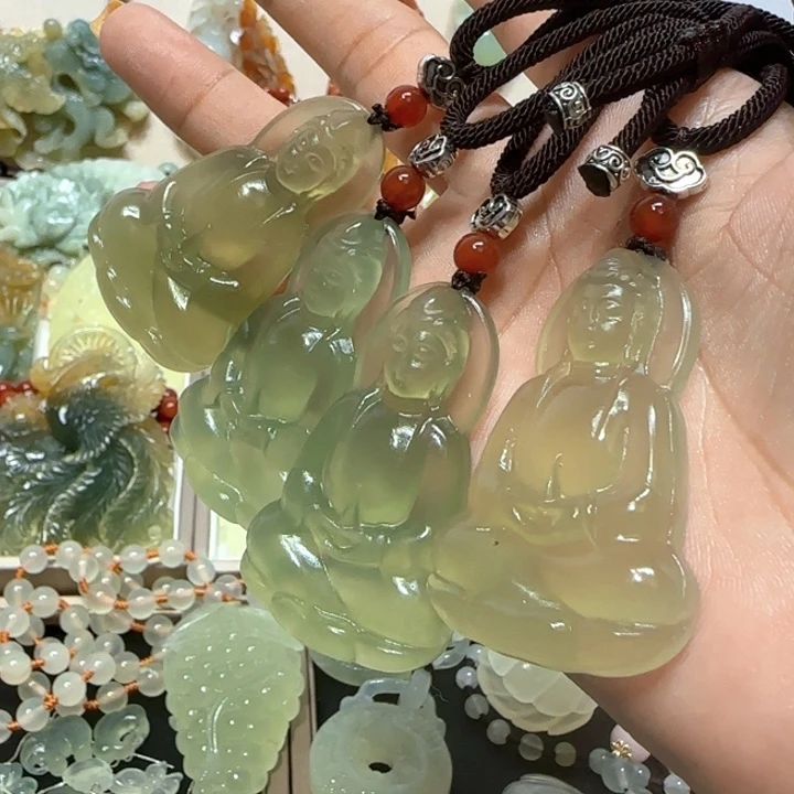 蛇纹石玉未镶嵌吊坠