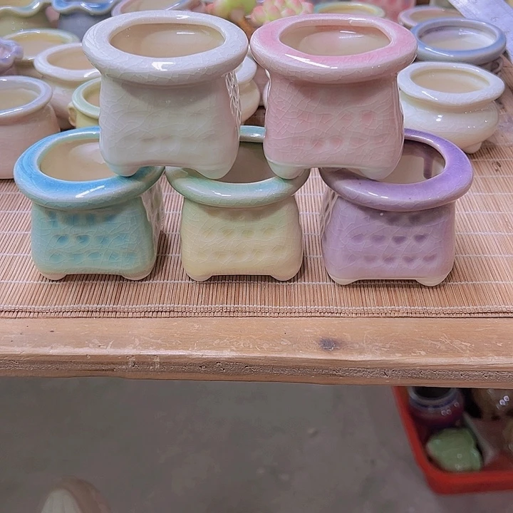 红陶陶瓷花盆当场满12包邮