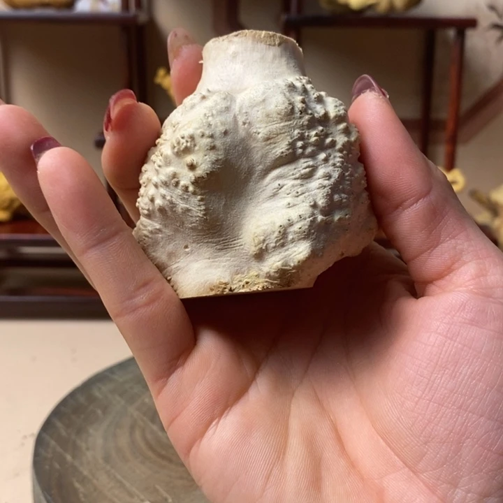 香榧木淡*黄杨木手把件