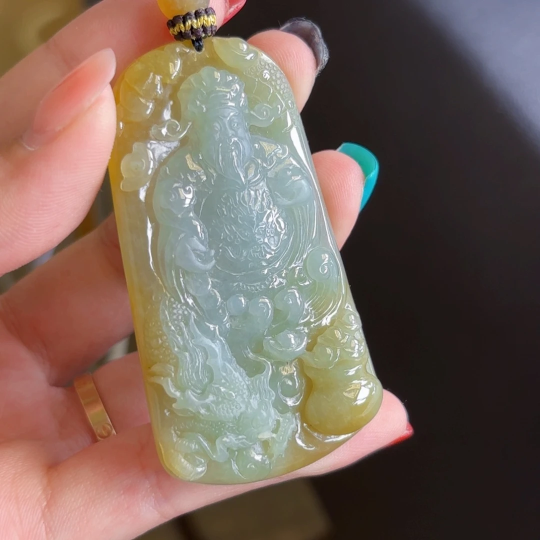 颈饰未镶嵌翡翠财神
