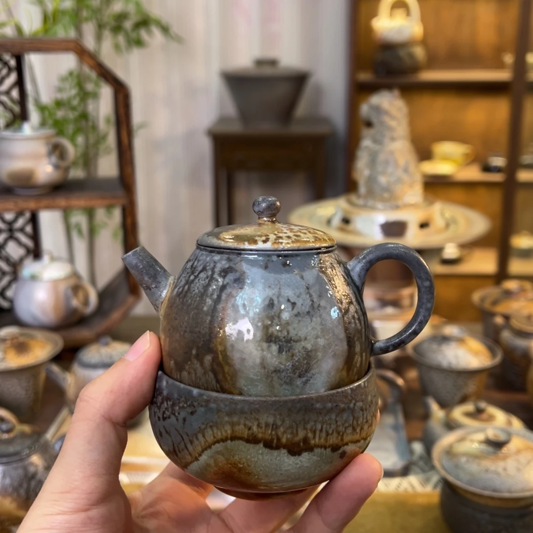 小***叔不染柴烧精品两件