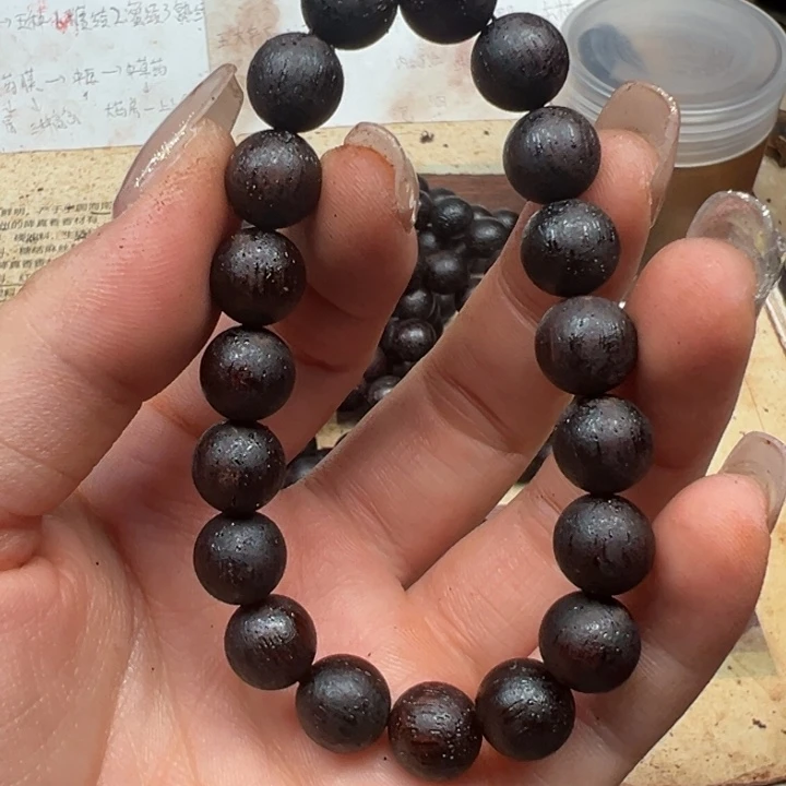 藤类降真香10圆珠红黑油结晶