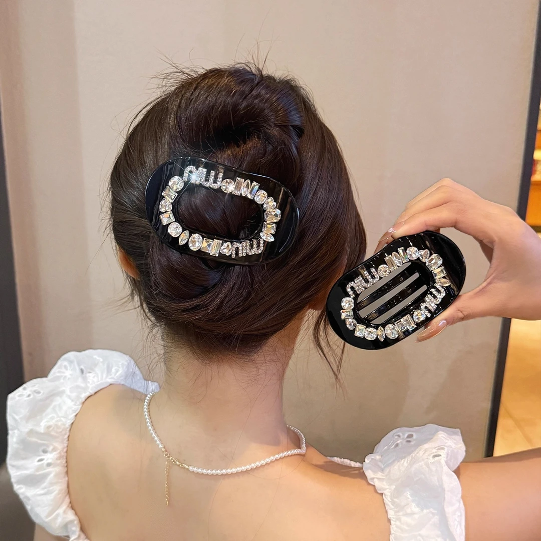 开车神器不压头新款网红抓夹时尚高级感盘发后脑勺扁发夹女