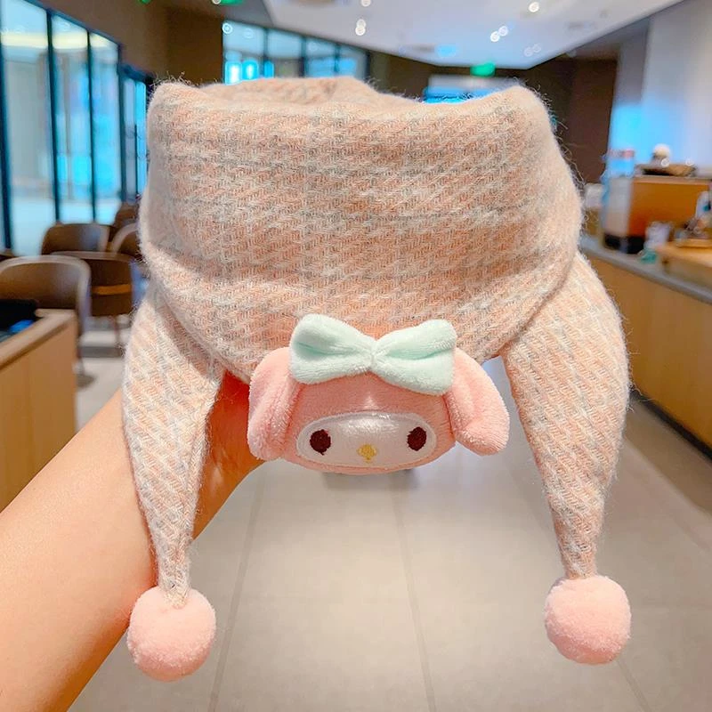 儿童围巾秋冬脖套三角巾男女童防风保暖可爱宝宝外出围脖2025新款