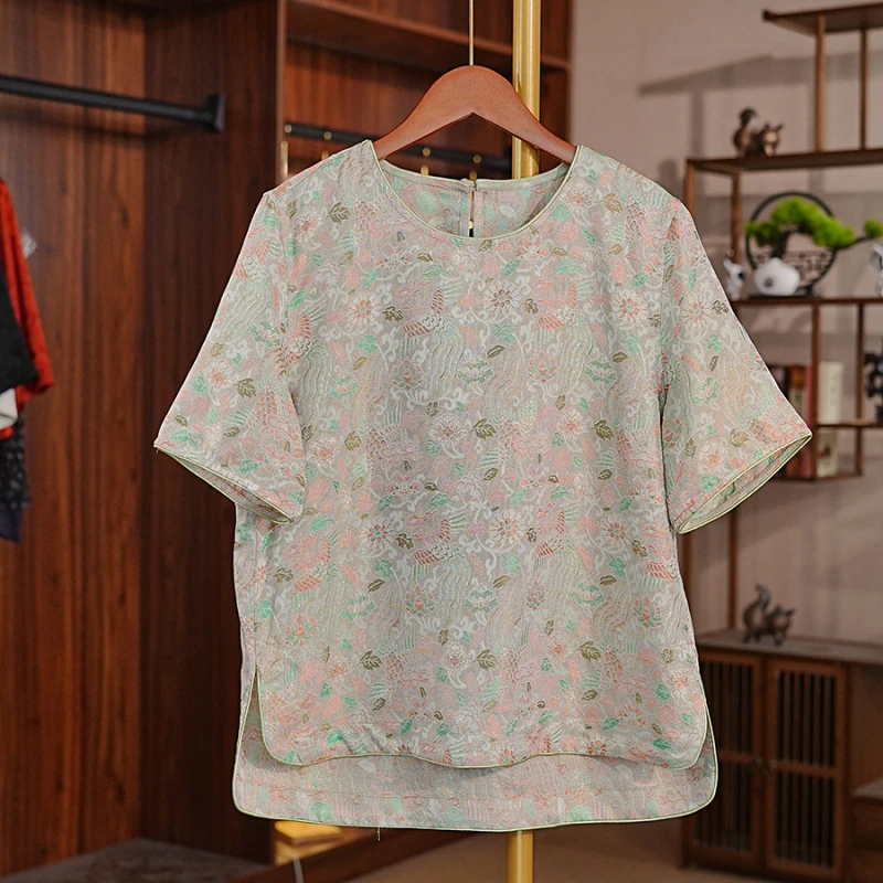 《芳灵画-上衣》新中式上衣国风夏季百搭高级感