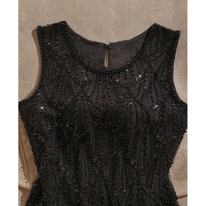 法式高级感重工钉珠精致女洋气亮片上衣设计感衬衫无袖气质背心女