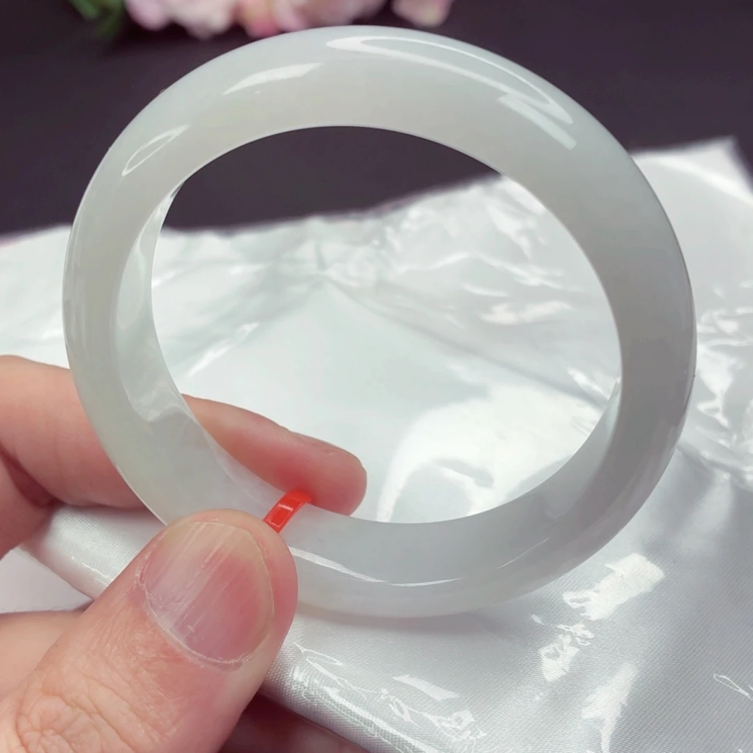 翡翠未镶嵌手镯53圈