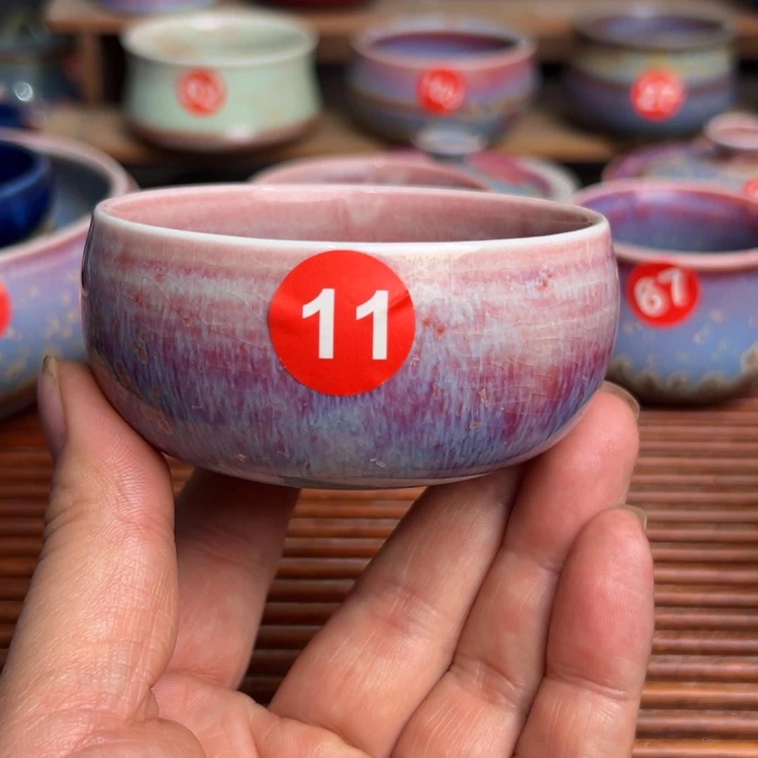 手工制作钧窑茶器
