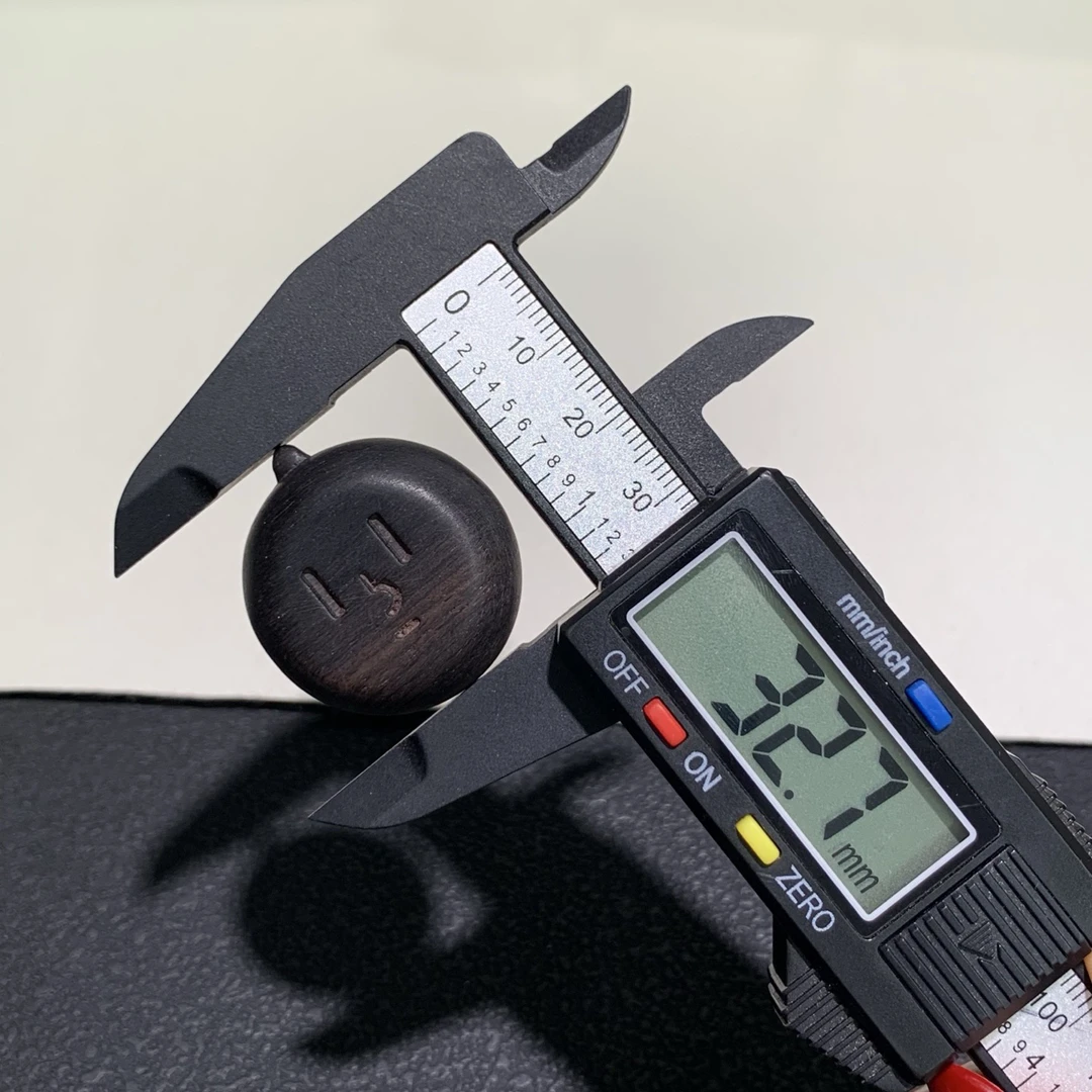 黑檀圆饼配件手捻文玩diy编织配饰手工项链佛珠手链饰品手串隔珠