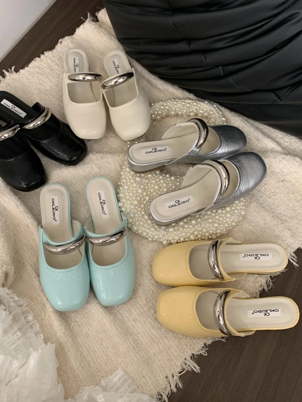 708主推韩版气质百搭时尚爆款春夏季新款日常女鞋拖鞋