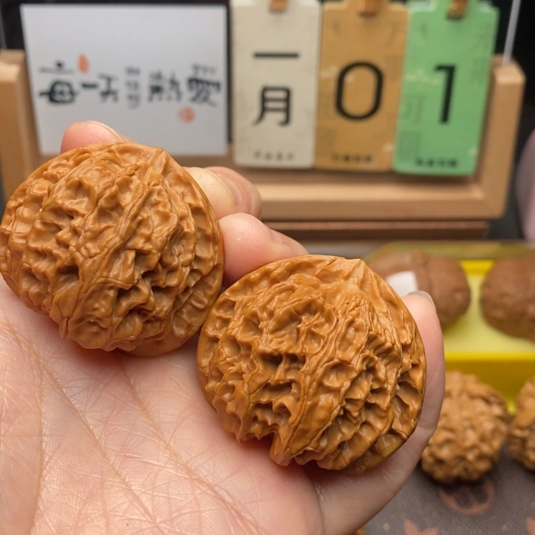 不***。把件文玩核桃苹果园43