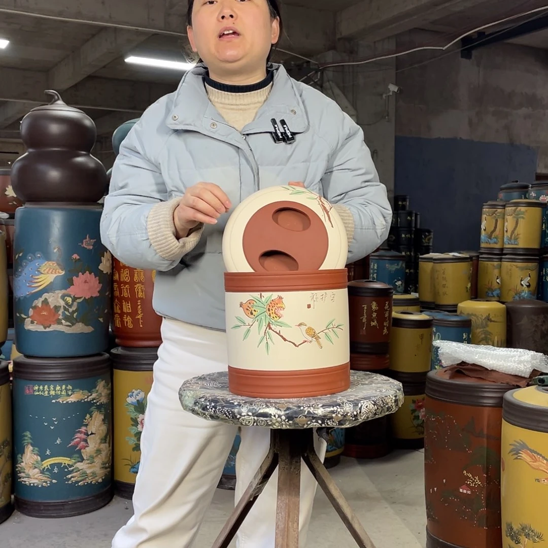 宜兴原矿紫砂茶叶罐