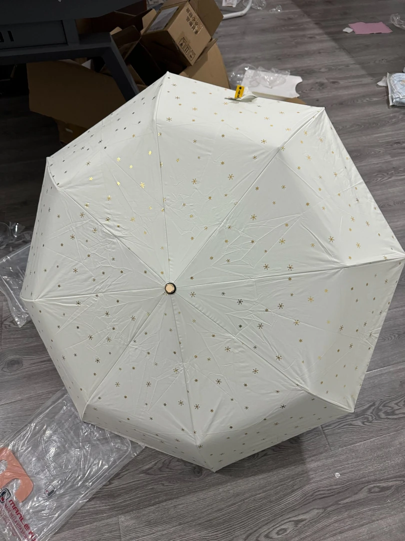 晴雨两用星星防晒伞