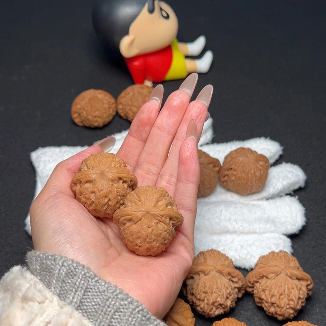 文玩核桃把件八**貅36+铁锤