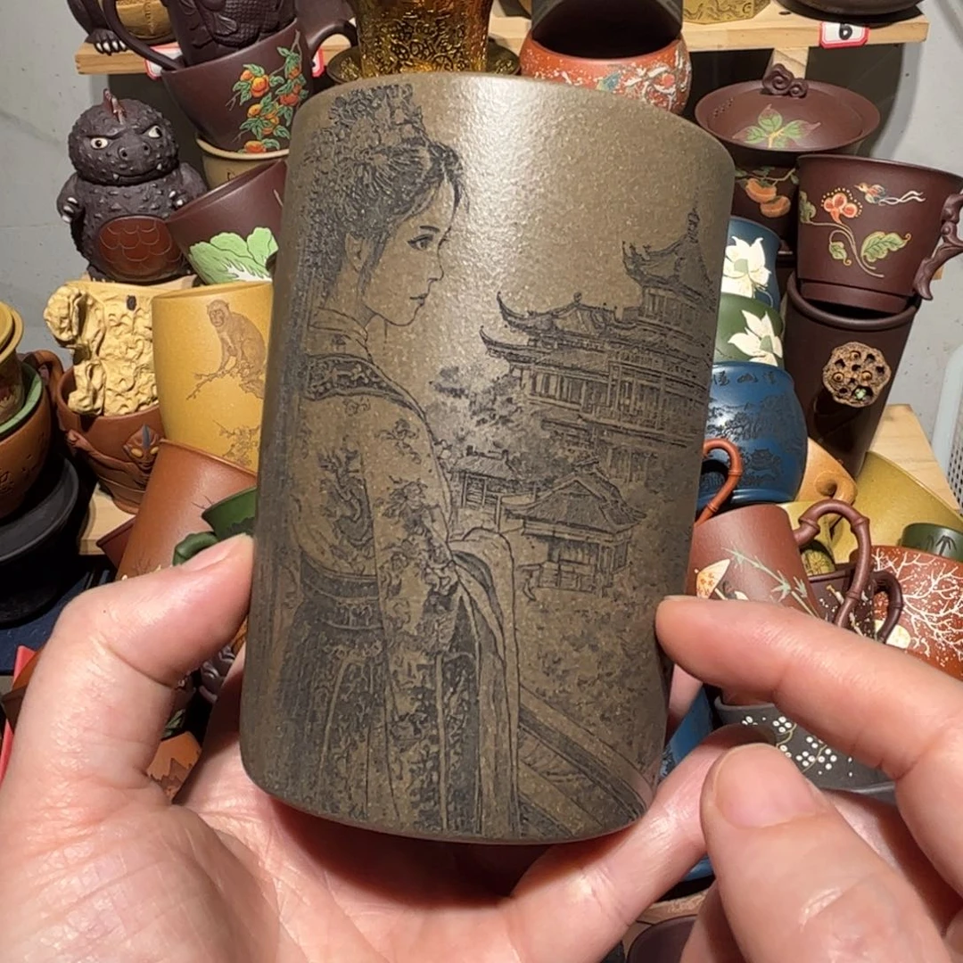 紫砂茶杯宜兴紫砂主人杯