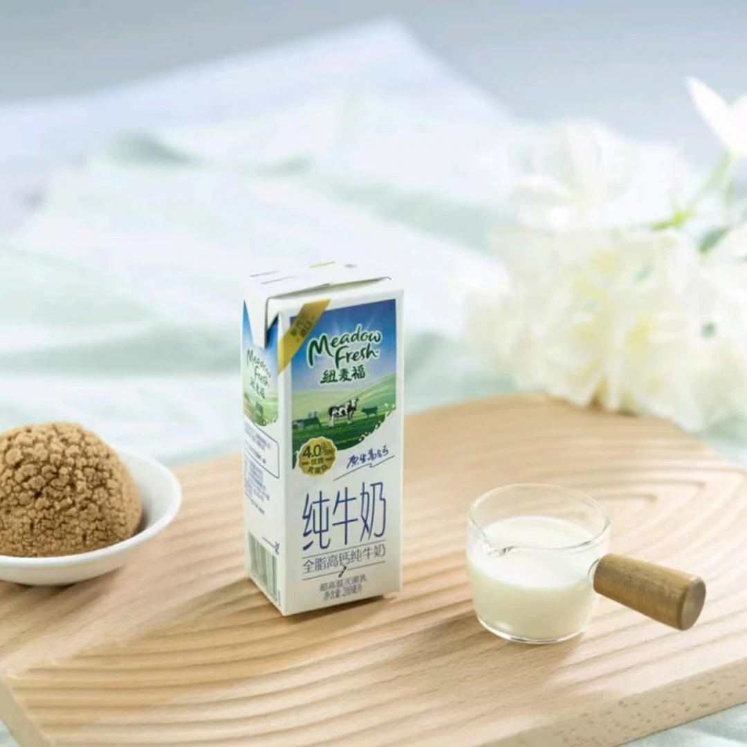 [会员商店]纽麦福 新西兰进口 全脂高钙纯牛奶200ml*30盒