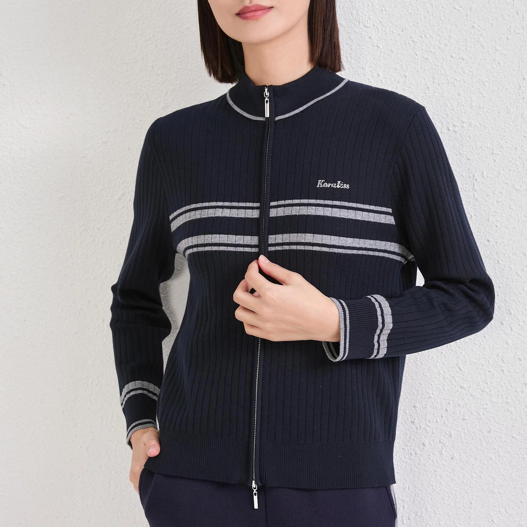 珂莱丽思新春重工时尚百搭新款针织开衫长袖针织衫5619