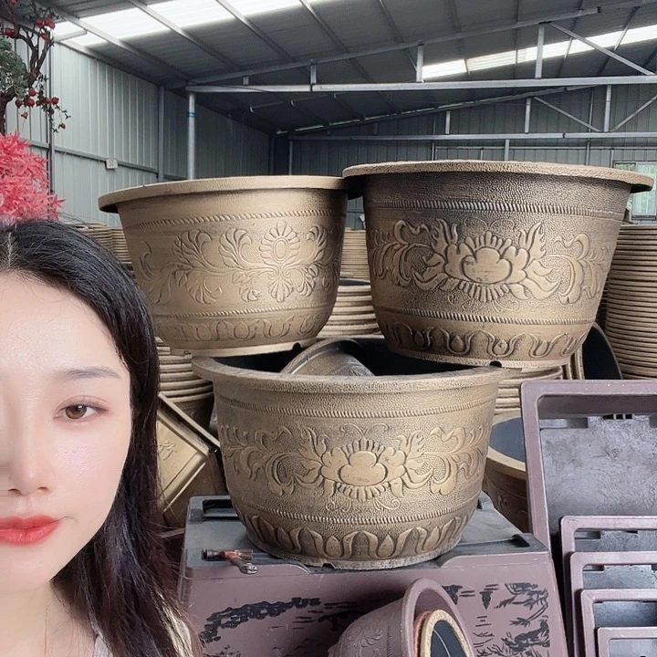 圆形73花盆2个有孔