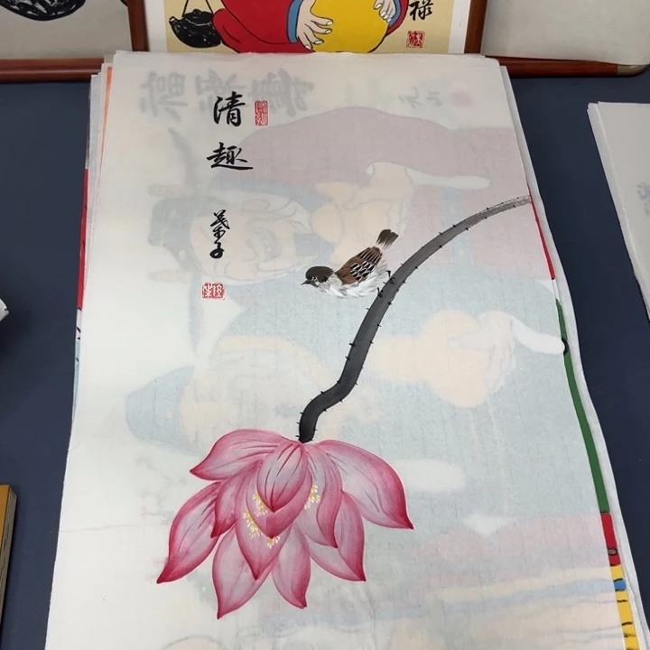 国画禅意画纯手画作品