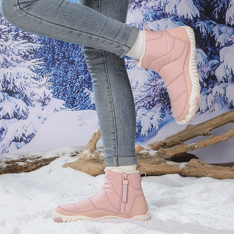 冬季跨境防水雪地靴男女防寒棉鞋情侣高帮户外加绒运动保暖雪地靴