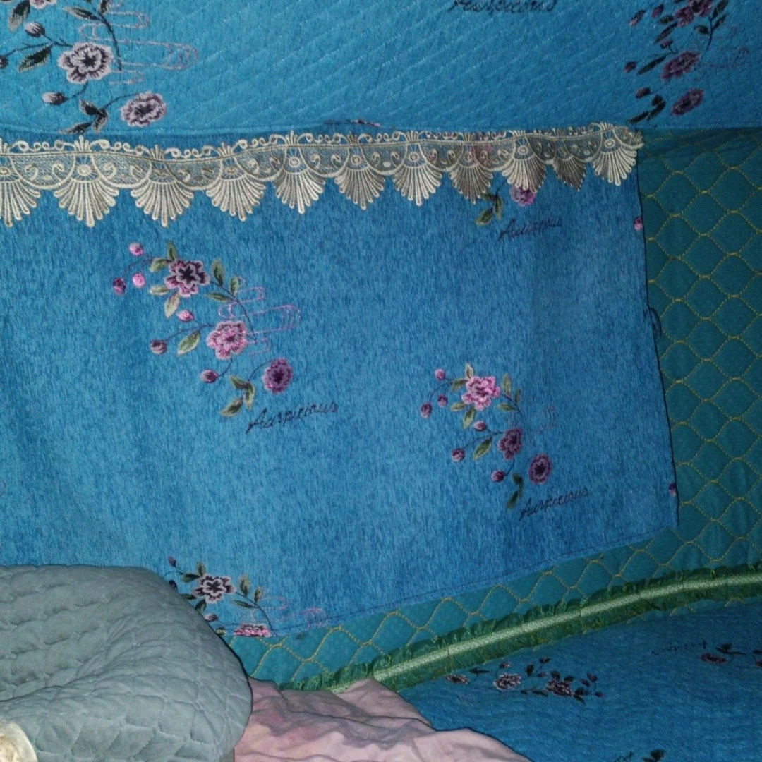 大货车解放J6PML悍Vj7JH6四层蕾丝大花纱边遮阳光防晒窗帘卧铺帘