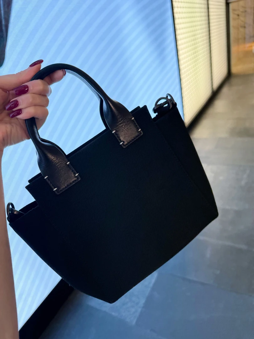 GABBY 意大利小羊皮帆布包P7