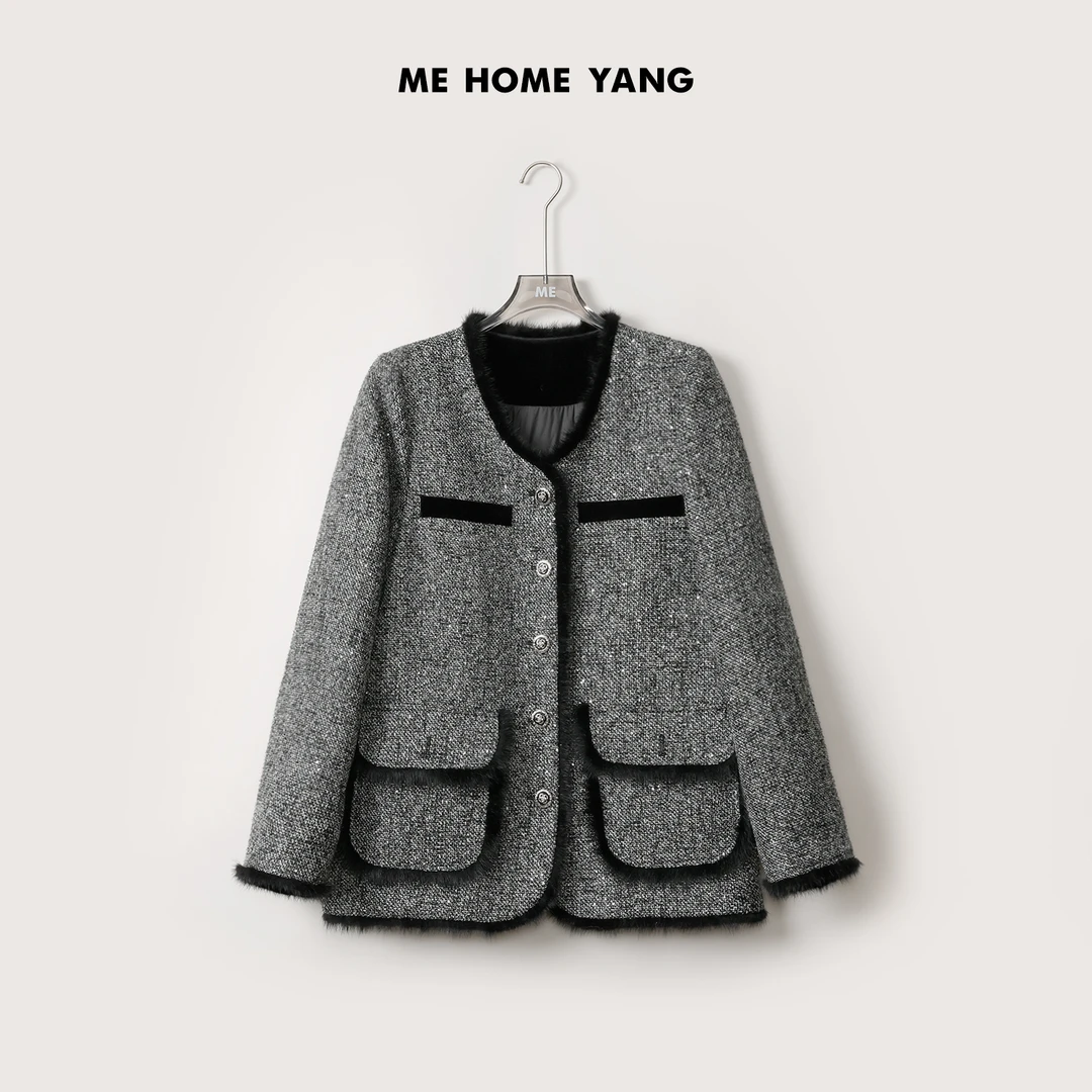ME【满天星羽绒服】白鹅绒轻奢气质时尚百搭女士鹅绒服MEQC2026