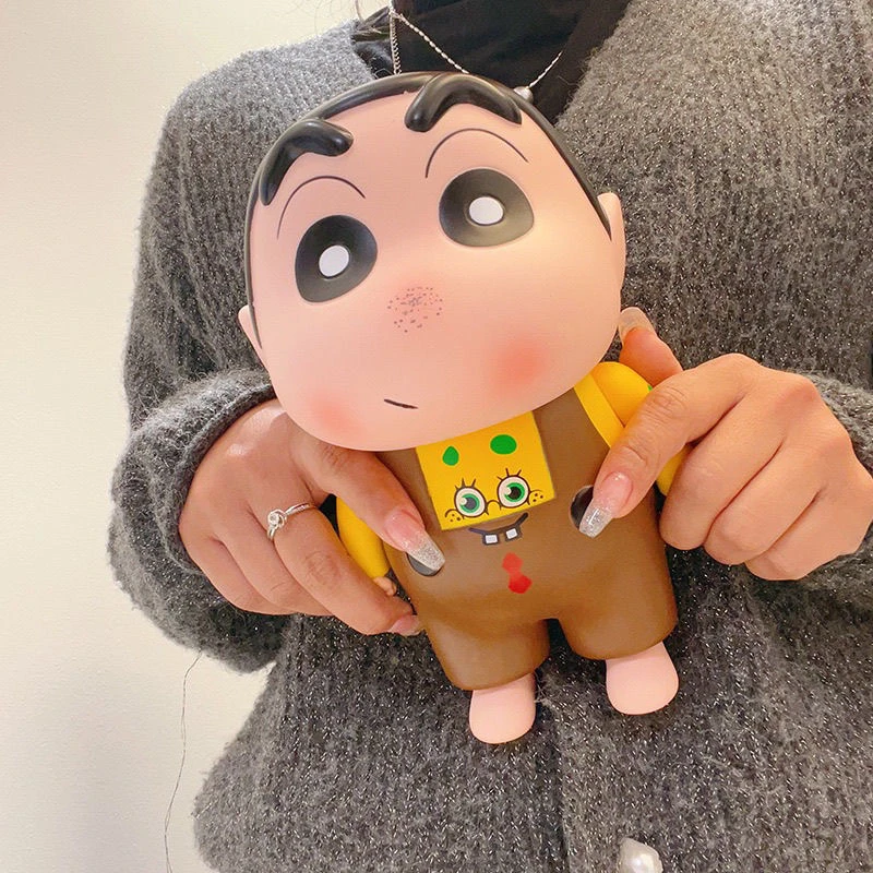 中号蜡笔小新摆件23厘米左右公仔家居摆件潮玩可爱日常小礼物
