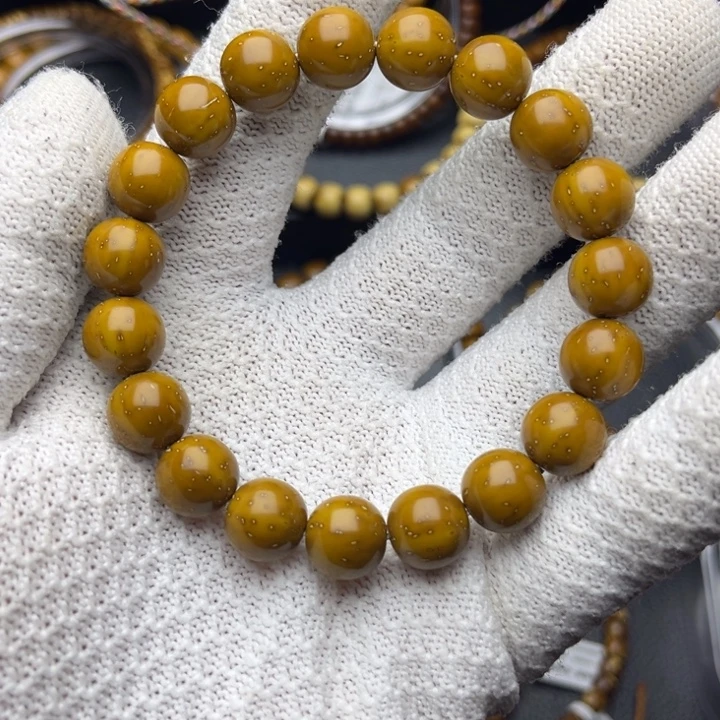 紫金鼠手串纯实心纯色圆珠毕业货11.5尺精工暴力归圆