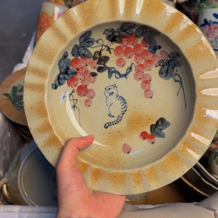 瓷片景德镇陶瓷手工手绘