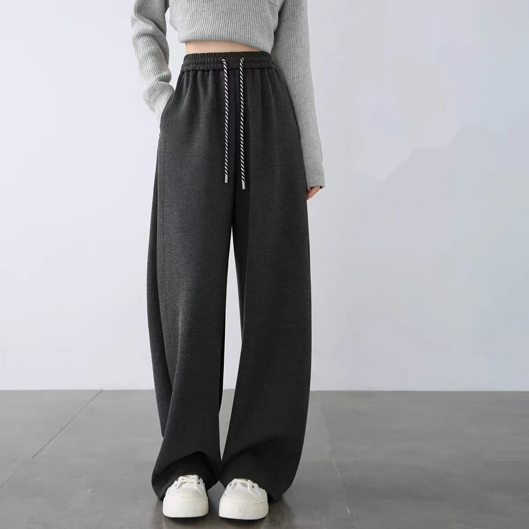 秋冬直筒裤秋季口袋高弹力休闲裤加厚时尚休闲2522