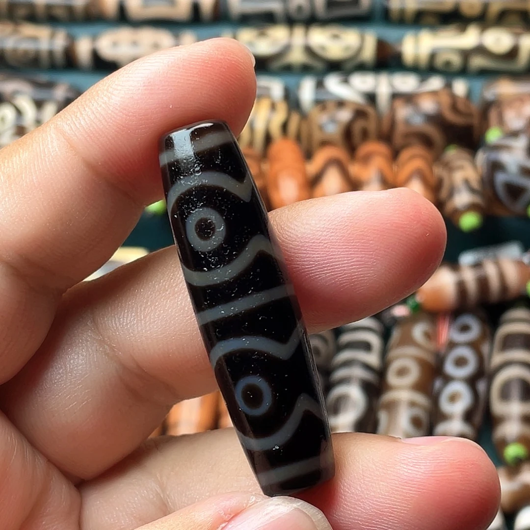 玛瑙/玉髓未镶嵌颈饰聚缘藏药熊猫六