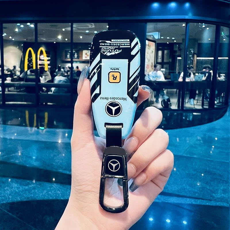 奔驰e300l钥匙套c260l车a200l男c200l壳glc gla glb220 gle350扣