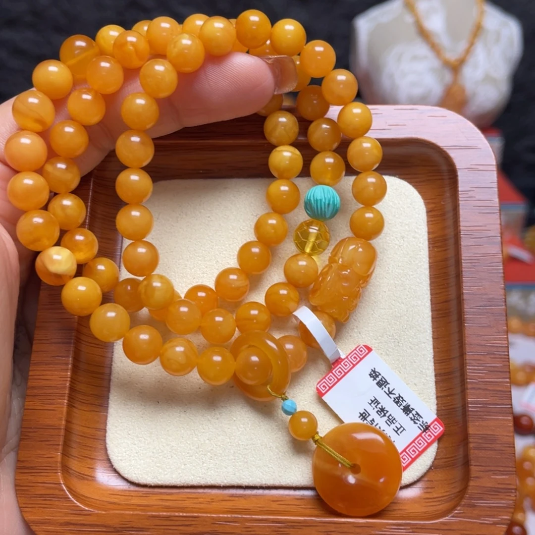 蜜蜡未镶嵌手链手串