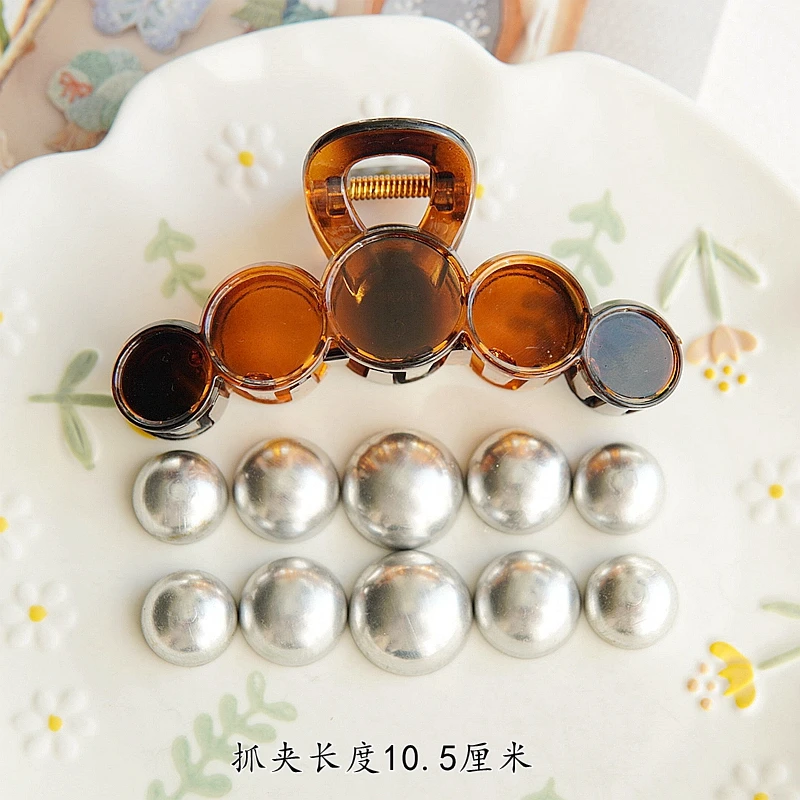 晗颖手工 玩偶模板晗颖手工宋锦蓝染布手染布刺绣发饰配件塑料发