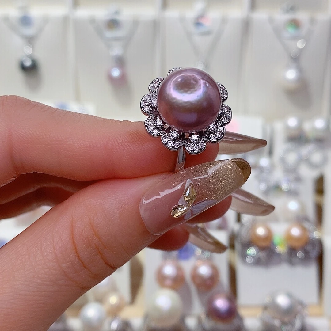 未镶嵌戒指淡水珍珠