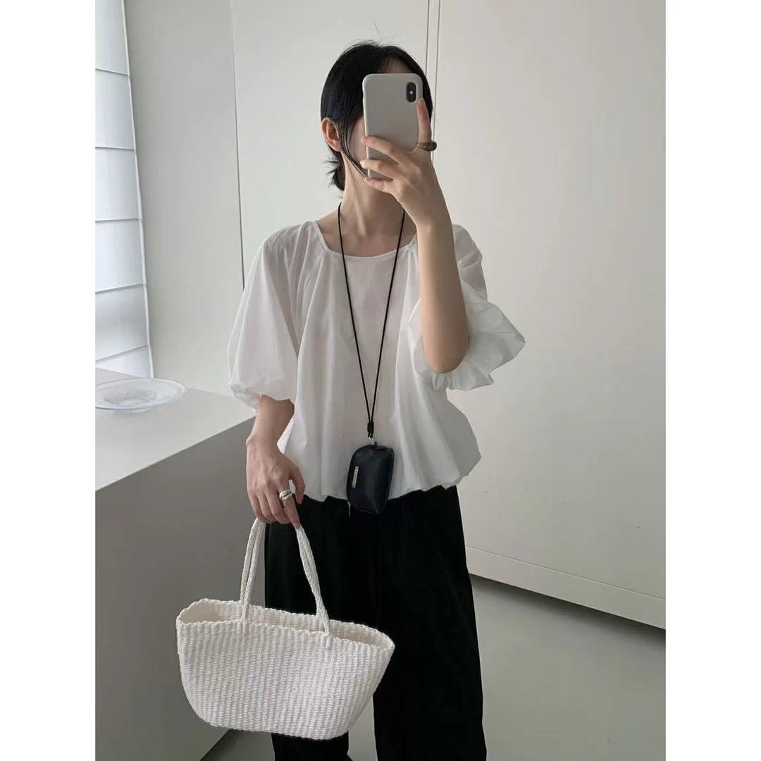 3541#YOUR#韩系简约百搭通勤小衫(福利)