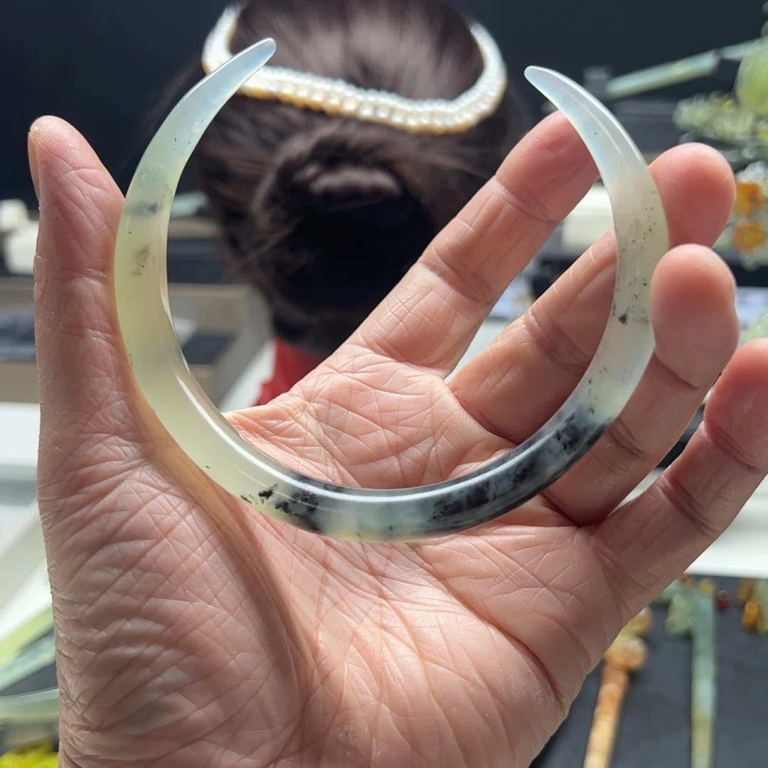 岫玉福利发簪未镶嵌琳****）