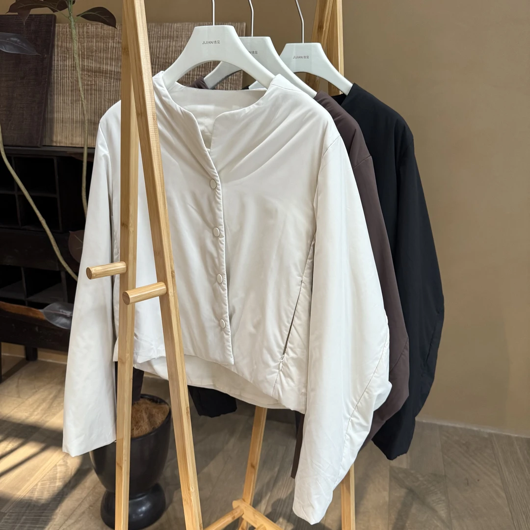 【大头韦韦】冬季显瘦蝙蝠袖双片轻便棉衣外套785207