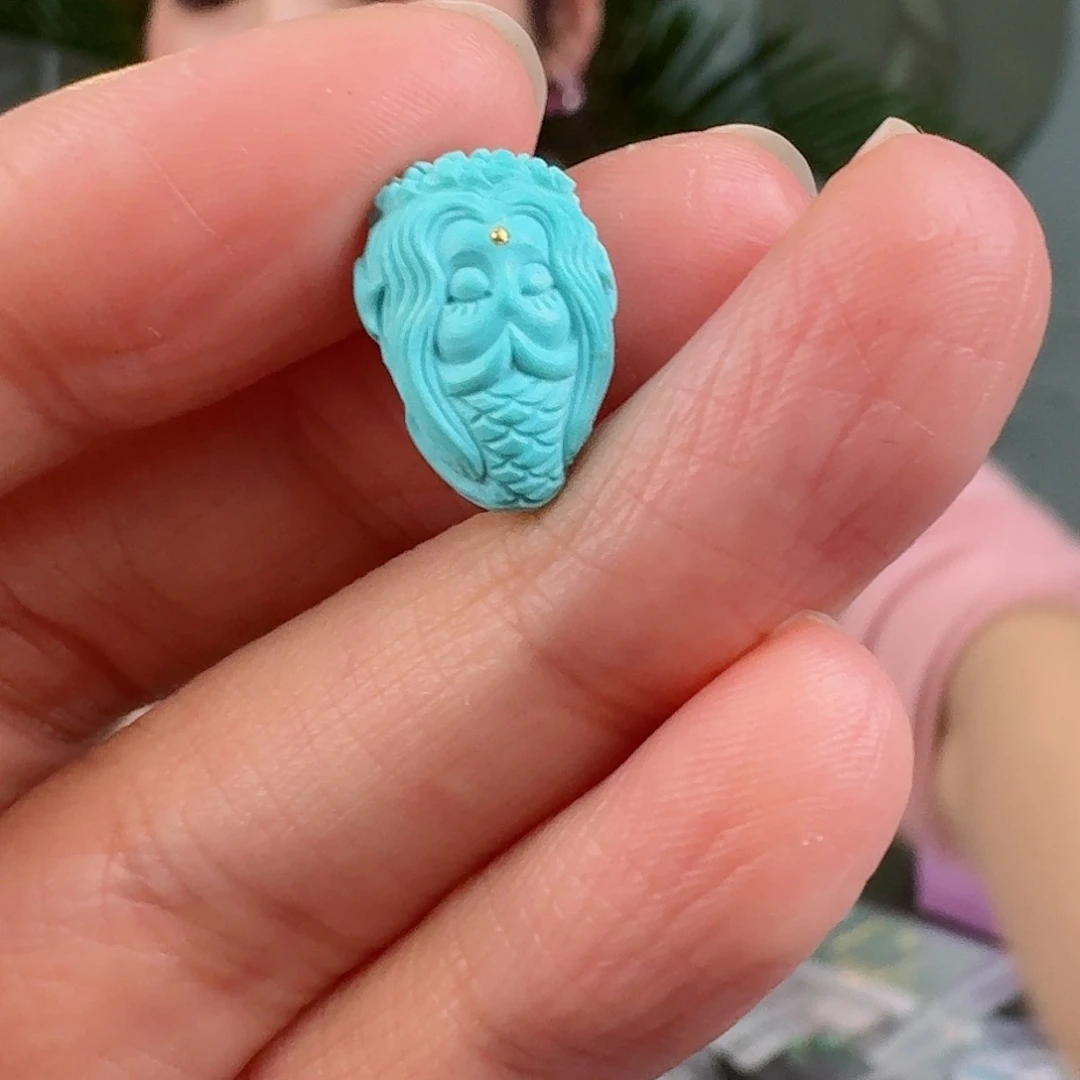 绿松石珠宝奇石未镶嵌