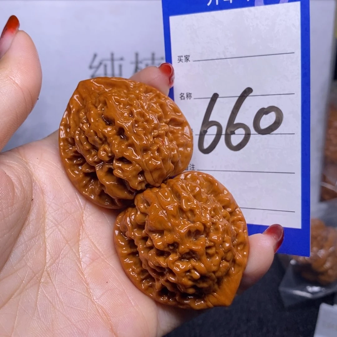 文玩核桃把件660/42.5官帽