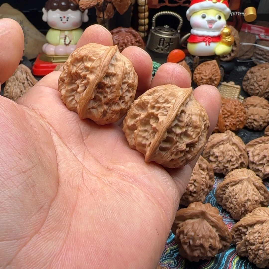 把件文玩核桃全品野狼34肚37