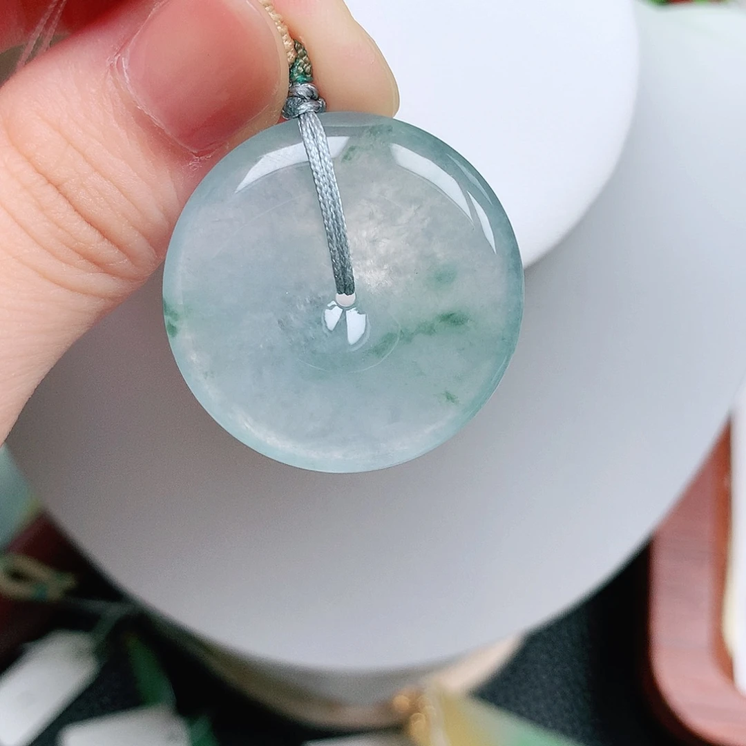 翡翠未镶嵌颈饰平安30.5-5.8