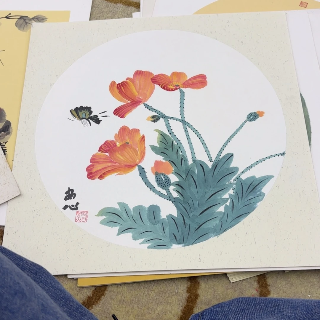 国画38-38卡纸作品童