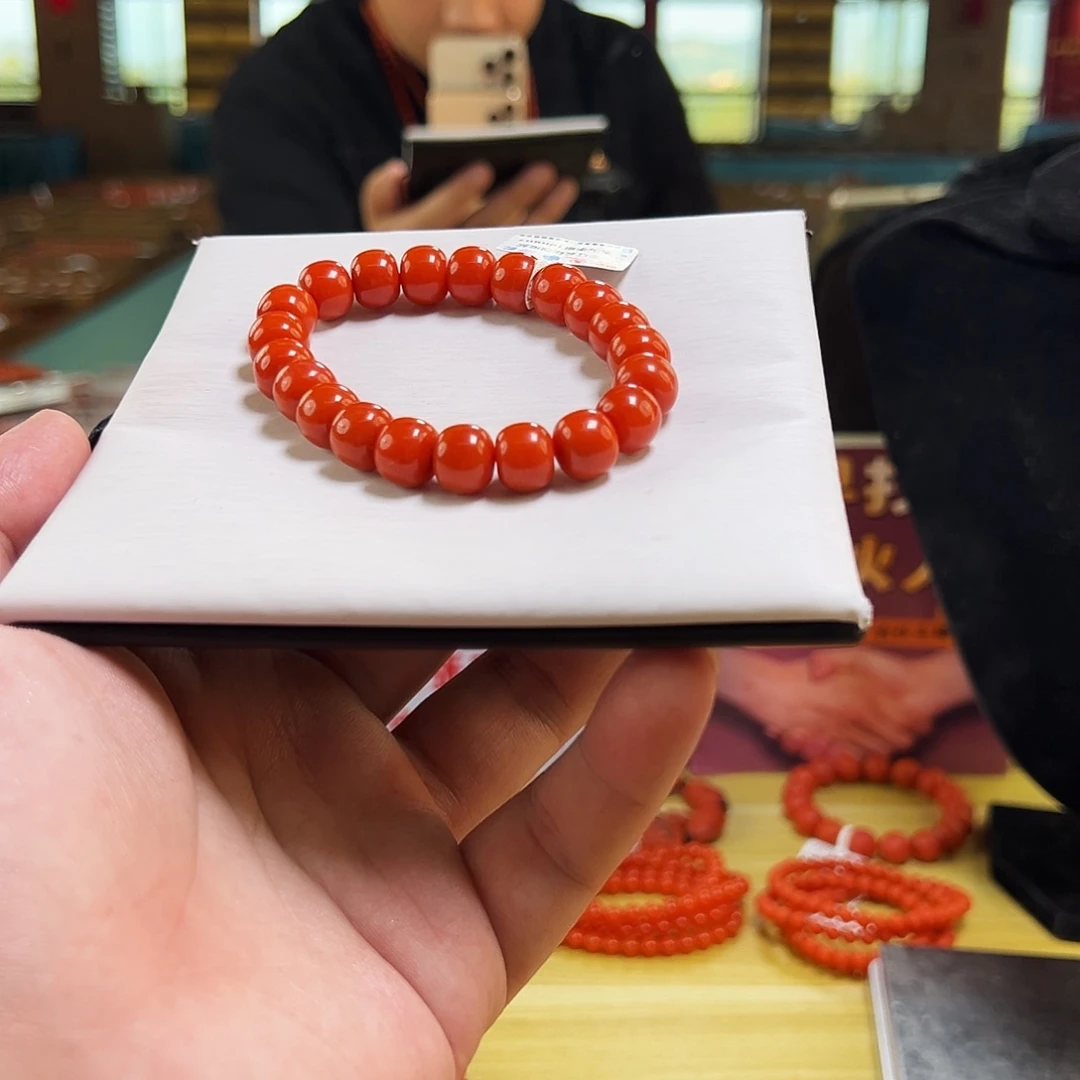 南红玛瑙未镶嵌手链