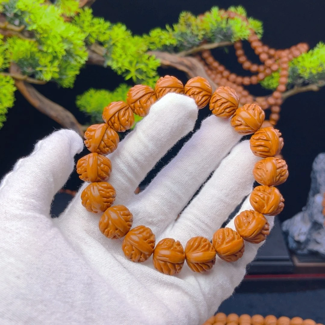 将***就桃核吊坠野生桃核