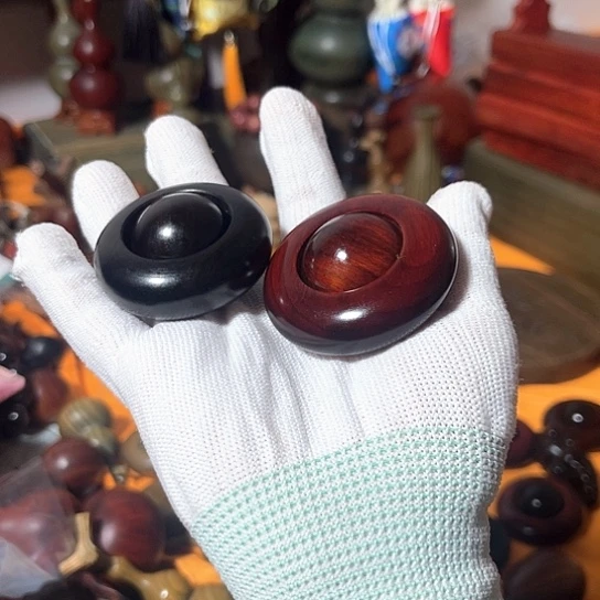 木一**好紫檀紫光檀转转各一个豆豆豆