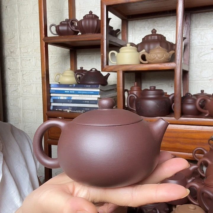 紫砂茶壶西施300cc半手工
