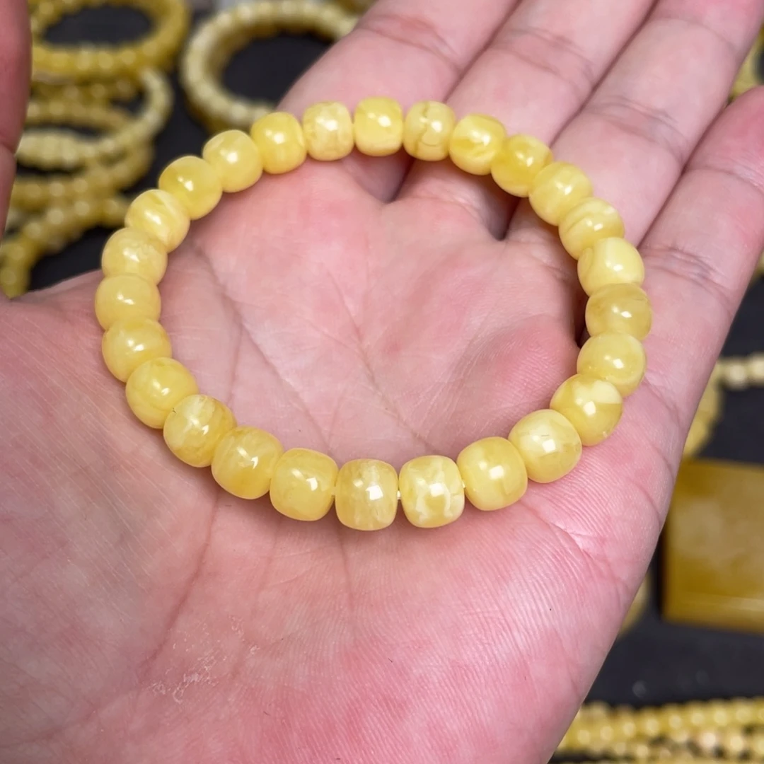 蜜蜡未镶嵌裸石蜜蜡手串8mm